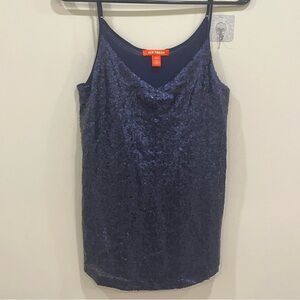 Women Sleeveless Sparkle Shimmer Tops